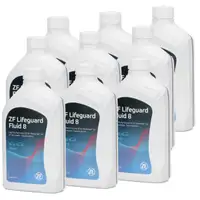 9x 1 Liter ZF PARTS Getriebe&ouml;l Automatikgetriebe&ouml;l LifeGuard FLUID 8 HP