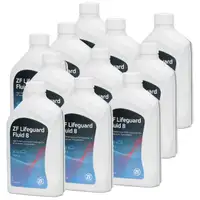 11x 1 Liter ZF PARTS Getriebe&ouml;l Automatikgetriebe&ouml;l LifeGuard FLUID 8 HP