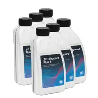 6x 1 Liter ZF PARTS Getriebe&ouml;l Automatikgetriebe&ouml;l LifeGuard FLUID 5 HP