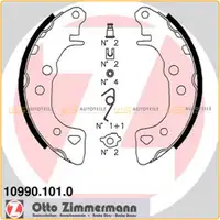 ZIMMERMANN Bremsbacken Satz Citroen AX Saxo f&uuml;r Fiat Uno (164) Peugeot 106 I II