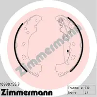 ZIMMERMANN Bremsbacken Satz f&uuml;r OPEL ASTRA H 1.2-1.8 1.3/1.7/1.9CDTI hinten