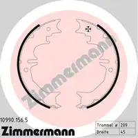 ZIMMERMANN Bremsbacken Satz f&uuml;r TOYOTA LAND CRUISER / 90 / 150 hinten