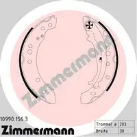 ZIMMERMANN Bremsbacken Satz f&uuml;r MITSUBISHI COLT VI SMART FORFOUR (454) hinten