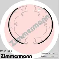 ZIMMERMANN Bremsbacken LEXUS LX (UZJ100) 470 f&uuml;r TOYOTA LAND CRUISER 100 hinten