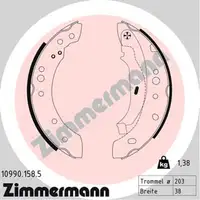 ZIMMERMANN Bremsbacken Satz f&uuml;r RENAULT TWINGO II bis 09.2012 hinten
