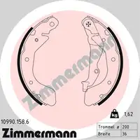 ZIMMERMANN Bremsbacken f&uuml;r OPEL KARL 1.0 / 1.0 LPG 71 / 73 PS ab 01.2015 hinten