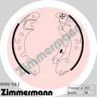 ZIMMERMANN Bremsbacken Satz f&uuml;r RENAULT TWINGO II SMART FORFOUR FORTWO (453)