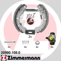 ZIMMERMANN Bremsbacken + Radbremszylinder Satz Daewoo f&uuml;r Opel Astra F Vectra A