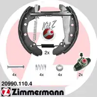 ZIMMERMANN Bremsbacken + Radbremszylinder f&uuml;r Skoda Favorit Felicia VW Caddy II