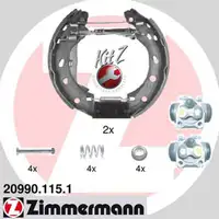 ZIMMERMANN Bremsbacken + Radbremszylinder f&uuml;r Smart Cabrio City-Coupe ForTwo