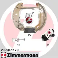 ZIMMERMANN Bremsbacken + Radbremszylinder Satz Mercedes W168 ab 08.1998 ab Fgst