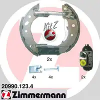 ZIMMERMANN Bremsbacken + Radbremszylinder f&uuml;r Ford Escort Fiesta KA Mazda 121