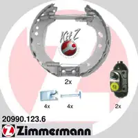 ZIMMERMANN Bremsbacken + Radbremszylinder f&uuml;r Ford Courier Escort Fiesta Kasten