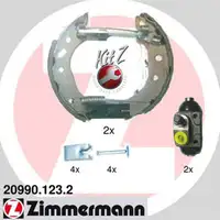 ZIMMERMANN Bremsbacken + Radbremszylinder f&uuml;r Ford Fiesta IV Puma Mazda 121 III