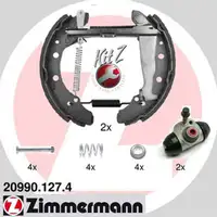 ZIMMERMANN Bremsbacken + Radbremszylinder f&uuml;r Skoda Favorit Felicia VW Caddy II