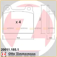 ZIMMERMANN Bremsscheiben + Bremsbel&auml;ge f&uuml;r VW TRANSPORTER T2 bis Fgst.-Nr. vorne