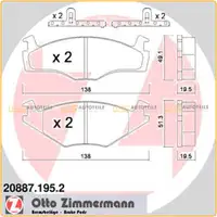 ZIMMERMANN Bremsen Bremsscheiben + Bel&auml;ge f&uuml;r VW Golf 2 Jetta Passat Vento vorne