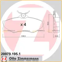 ZIMMERMANN Bremsscheiben + Bremsbel&auml;ge f&uuml;r VW TRANSPORTER T3 ab 08.1985 vorne
