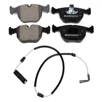 ZIMMERMANN Bremsscheiben + Bremsbel&auml;ge + Wako BMW 5er E34 540i V8 286 PS vorne