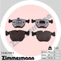 ZIMMERMANN rd:z Bremsbel&auml;ge f&uuml;r BMW 5er E34 E39 7er E38 X3 E83 X5 E53 vorne