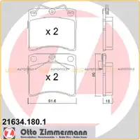 ZIMMERMANN Bremsscheiben + Bremsbel&auml;ge VW TRANSPORTER T4 15 Zoll PR-1LE vorne