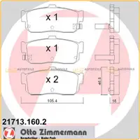 ZIMMERMANN Bremsen Bremsscheiben + Bremsbel&auml;ge f&uuml;r Nissan Almera II (N16) hinten