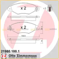 ZIMMERMANN Bremsbel&auml;ge Bremsbelagsatz Citroen Xsara f&uuml;r Renault Kangoo vorne
