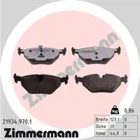 ZIMMERMANN rd:z Bremsbel&auml;ge f&uuml;r BMW 3er E46 Z4 E85 E86 SAAB 9-5 (YS3E) hinten