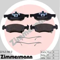 ZIMMERMANN Bremsen Bremsscheiben + Bremsbel&auml;ge f&uuml;r OPEL CORSA E 14 Zoll vorne