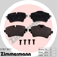 ZIMMERMANN Bremsbel&auml;ge + Wako MINI F55 F56 + CABRIO F57 Cooper S / D / SD vorne