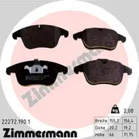 ZIMMERMANN Bremsen Bremsscheiben + Bremsbel&auml;ge JAGUAR XE (X760) 16 Zoll vorne