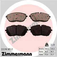 ZIMMERMANN Bremsscheiben + Bremsbel&auml;ge PEUGEOT 308 II / SW II ab 09.2013 vorne