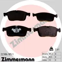 ZIMMERMANN Bremsbel&auml;ge f&uuml;r VOLVO XC60 (156) ab Fahrgestellnummer 785804 vorne