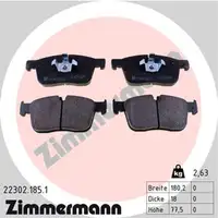 Zimmermann SPORT Bremsscheiben + Bel&auml;ge JAGUAR F-PACE X761 XE X760 XF X260 vorne