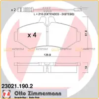 ZIMMERMANN Bremsbel&auml;ge Bremsbelagsatz + Wako Mercedes W461 W463 Sprinter hinten