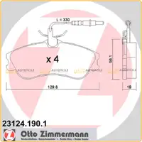 ZIMMERMANN Bremsen Bremsscheiben + Bremsbel&auml;ge + Wako Citroen f&uuml;r Peugeot vorne