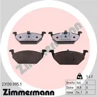 ZIMMERMANN rd:z Bremsbel&auml;ge AUDI A1 A3 8L SEAT SKODA VW FOX GOLF 4 POLO UP vorne