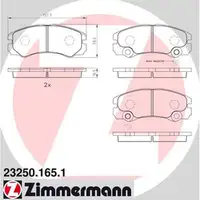 ZIMMERMANN Bremsen Bremsscheiben + Bremsbel&auml;ge f&uuml;r Opel Frontera B mit ABS vorne