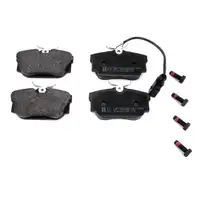Zimmermann SPORT Bremsscheiben + Bel&auml;ge + Wako VW TRANSPORTER T4 15 Zoll hinten