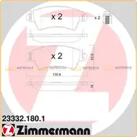 ZIMMERMANN Bremsbel&auml;ge Bremsbelagsatz Citroen Xsara f&uuml;r Peugeot 206 306 vorne