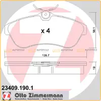 ZIMMERMANN Bremsscheiben + Bel&auml;ge CITROEN C3 I 1.6 16V HDi + C3 II 1.6 VTi vorne