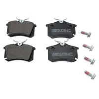 ZIMMERMANN Bremsscheiben + Radlager + Bel&auml;ge CITROEN C4 II PEUGEOT 308 hinten