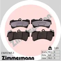 ZIMMERMANN rd:z Bremsbel&auml;ge AUDI Q7 4LB PORSCHE CAYENNE 9PA VW TOUAREG 7L vorne