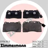 ZIMMERMANN Bremsbel&auml;ge + Wako ALFA ROMEO GIULIETTA (940_) mit Sportpaket vorne