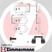 Zimmermann SPORT Bremsscheiben + Bremsbel&auml;ge + Wako VW PHAETON (3D) 1KP hinten