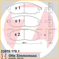 ZIMMERMANN Bremsbel&auml;ge Bremsbelagsatz f&uuml;r Nissan NP300 Pick UP ab 11.2001 vorne