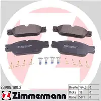 ZIMMERMANN Bremsbel&auml;ge Bremskl&ouml;tze f&uuml;r Jaguar S-Type (CCX) XJ (X350 X358) vorne