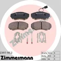 ZIMMERMANN Bremsbel&auml;ge Bremsbelagsatz + Wako Jumper Ducato Boxer vorne