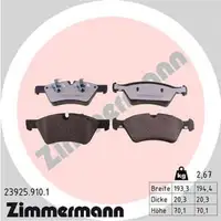 ZIMMERMANN rd:z Bremsbel&auml;ge MERCEDES-BENZ W211 S211 X164 W164 W251 V251 vorne