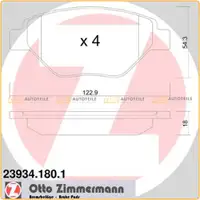 ZIMMERMANN Bremsbel&auml;ge Bremskl&ouml;tze f&uuml;r Renault Megane II 1.4/16V 82/98 PS vorne